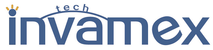 Logotipo de Invamex, fabricante de pantallas de esmalte para lámparas en Reynosa