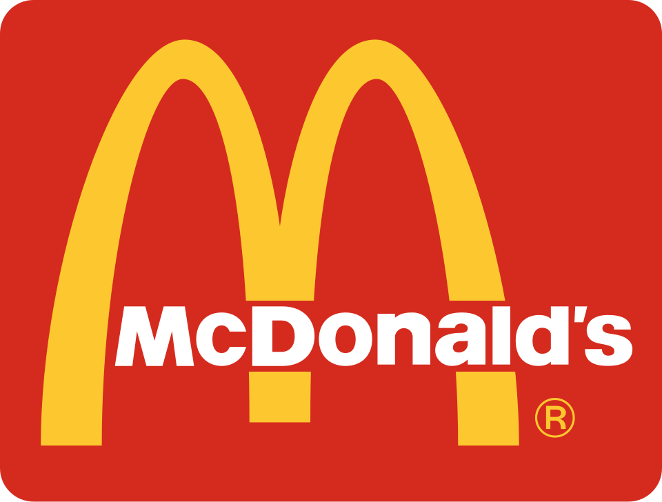 Logotipo de McDonald's, cadena de restaurantes de comida rápida