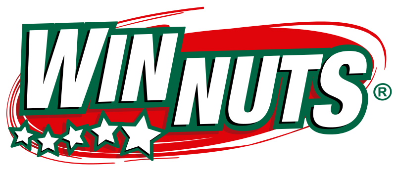 Logotipo de Winnuts, empresa de botanas con raíces en la frontera México-Texas